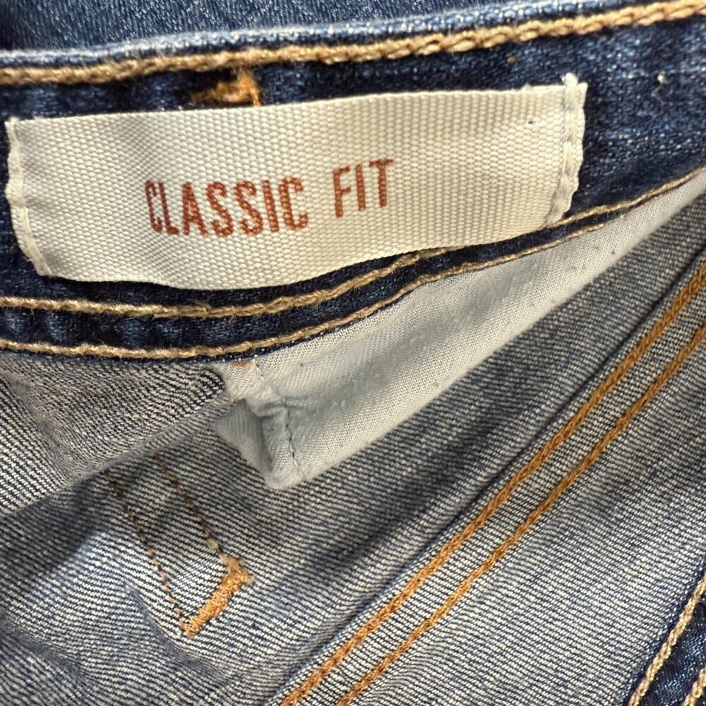 Eddie Bauer Denim Blue Jeans Classi Fit Size 8 Short Specially Dyed - Picture 4 of 11